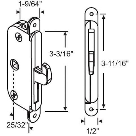 Strybuc Single Point Lock 16-490
